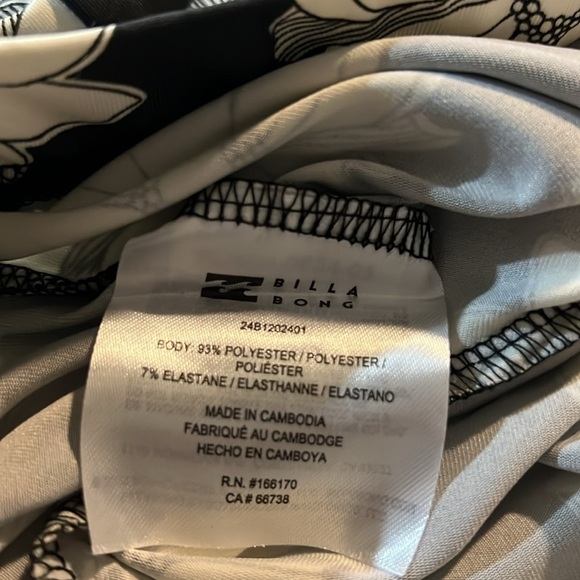 Billabong Hang Loose Floral Print High Rise Waist Boho Retro Flare Pant Nwt Sz L - Picture 9 of 9